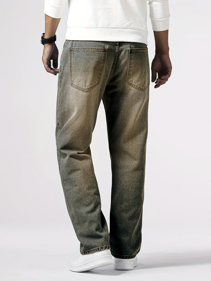 Relaxed Fit Regular Men's Jeans - Lucas-Royal Blue-30-State of Style