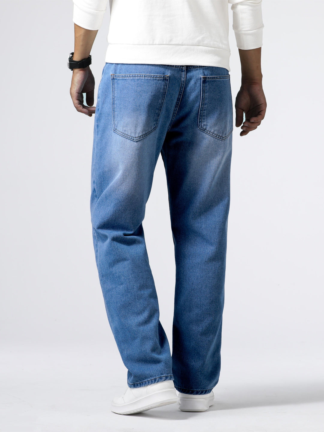 Relaxed Fit Regular Men's Jeans - Lucas-Royal Blue-30-State of Style