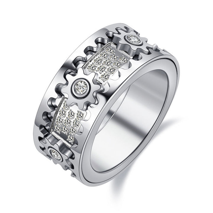 Relaxing Spinner Ring - Spinfinity-Silver-17.4mm-State of Style