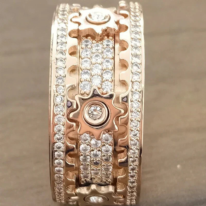 Relaxing Spinner - Spinfinity-Rose Gold-17.4mm-State of Style