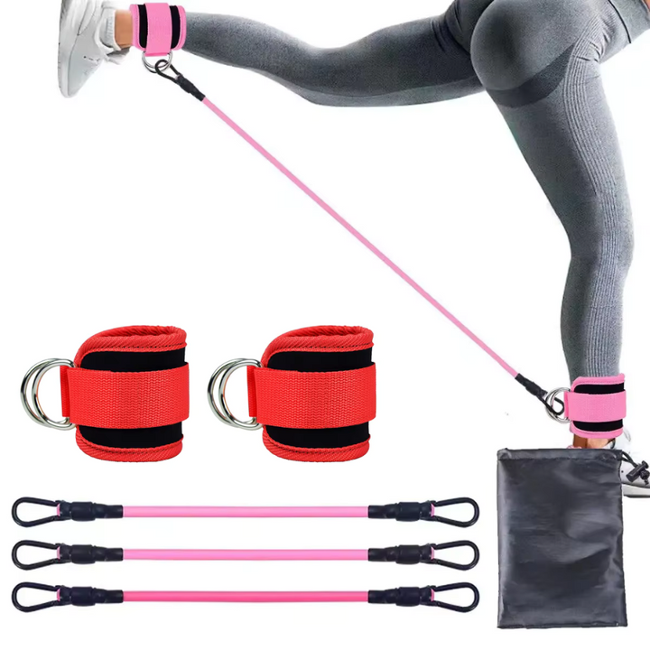 Resistance Bands for Powerful Glute Workouts - FlexLift-Red-State of Style