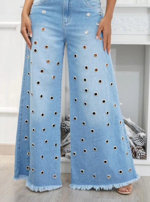 Retro Comfort High-Rise Flared Jeans - Leona-S-State of Style