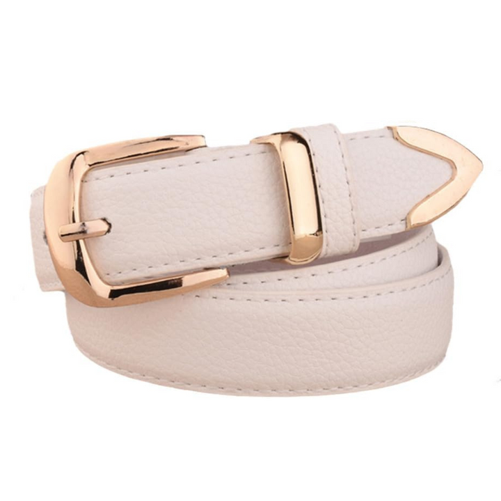 Retro Genuine Leather Belt | Classic & Stylish-White-105CM-State of Style