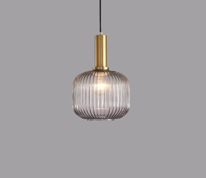 Retro Glass Pendant Lamp - ColorVibe-Grey-B-State of Style