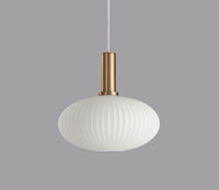 Retro Glass Pendant Lamp - ColorVibe-White-C-State of Style