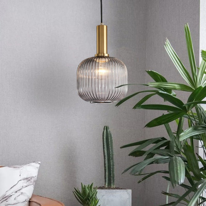 Retro Glass Pendant Light - ColorVibe-Brown-A-State of Style
