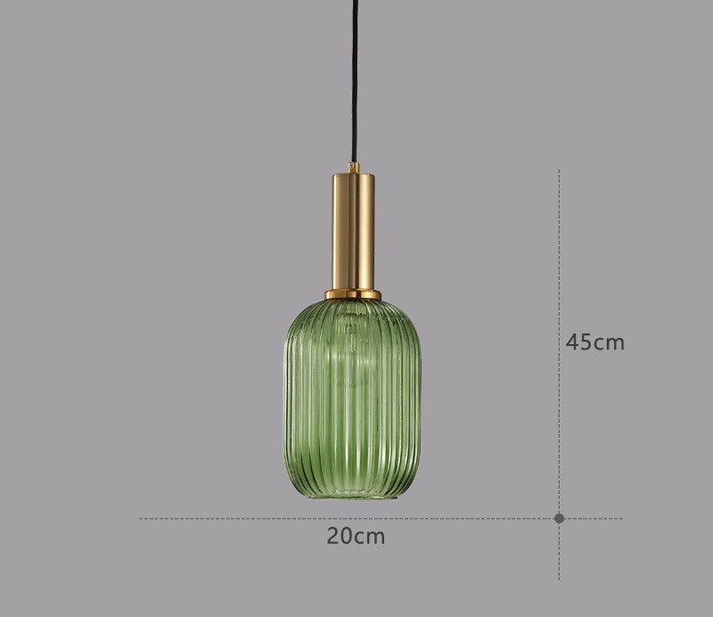 Retro Glass Pendant Light - ColorVibe-Brown-A-State of Style