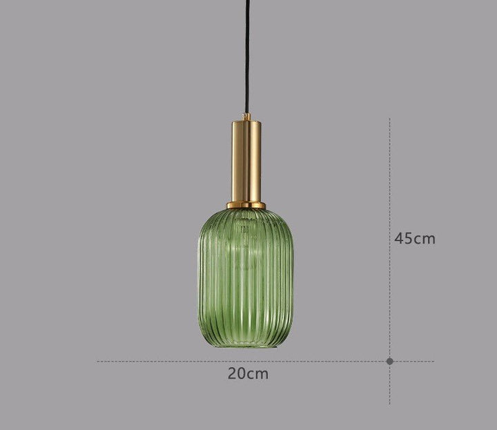 Retro Glass Pendant Light - ColorVibe-Brown-A-State of Style