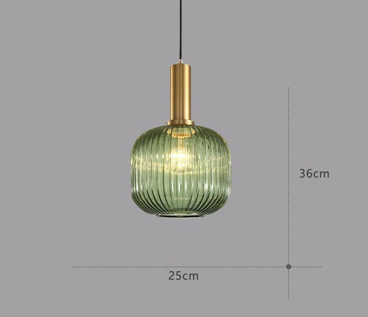 Retro Glass Pendant Light - ColorVibe-Brown-A-State of Style