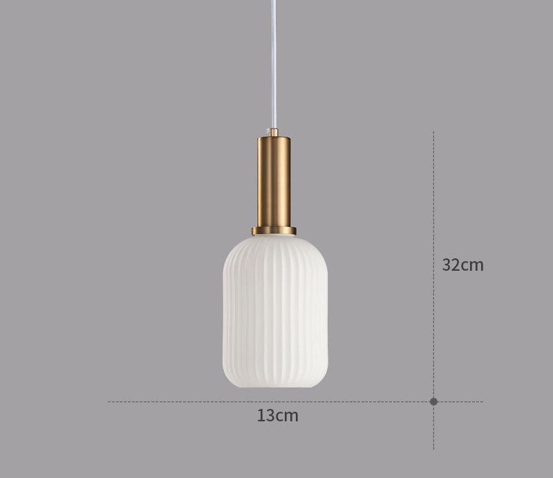 Retro Glass Pendant Light - ColorVibe-Brown-A-State of Style