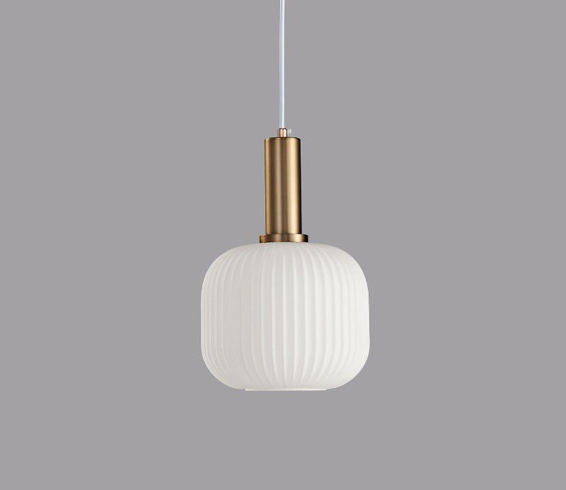 Retro Glass Pendant Light - ColorVibe-White-B-State of Style