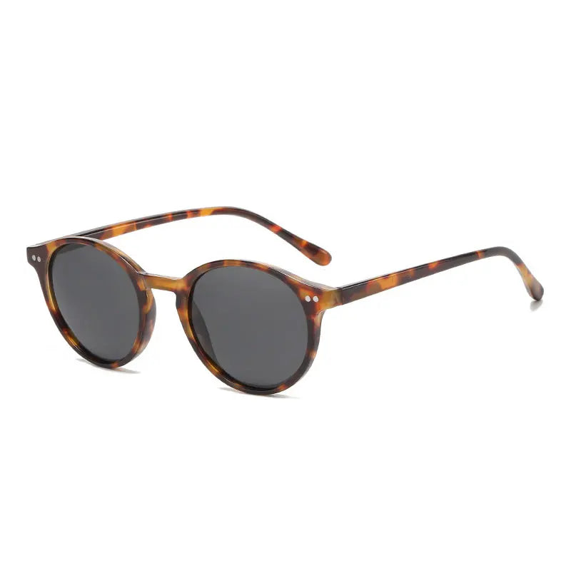 Retro Round Polarised Sunglasses - SunnyStyle-Brown/Black-State of Style