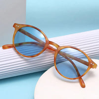 Retro Round Polarised Sunglasses - SunnyStyle-White/Gray-State of Style