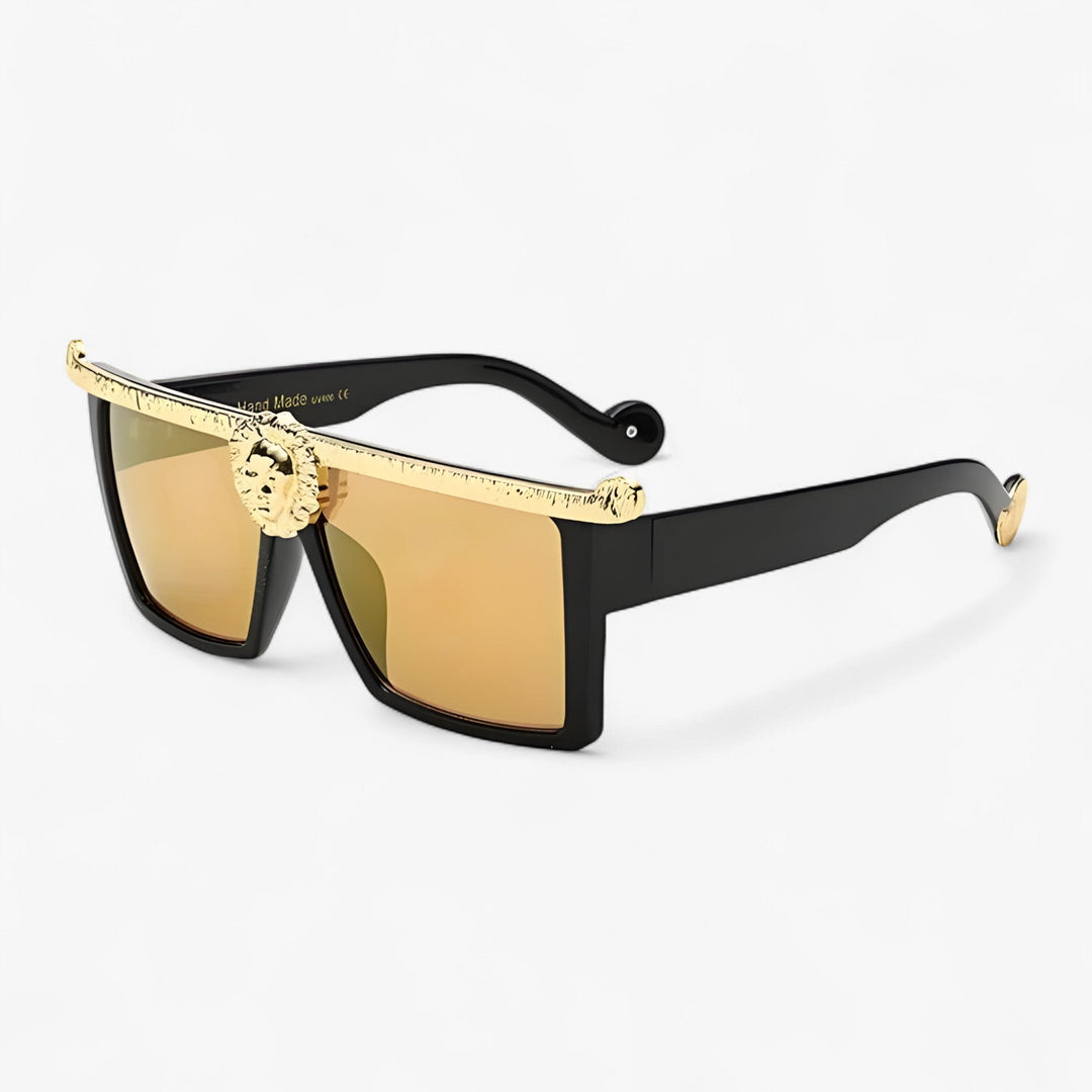 Retro sunglasses with lion style – Ferrox-Gold-State of Style
