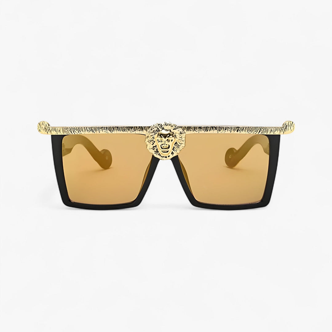 Retro sunglasses with lion style – Ferrox-Gold-State of Style