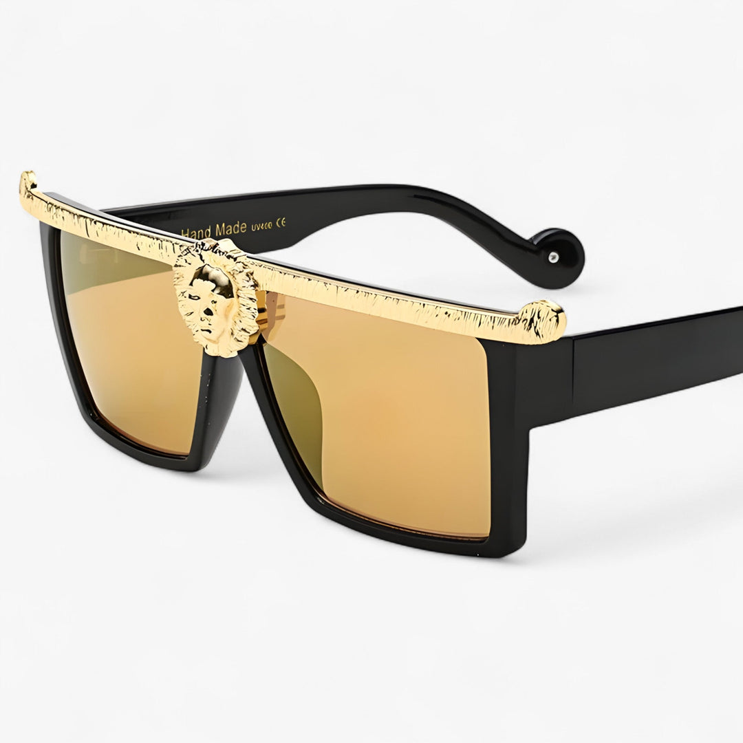 Retro sunglasses with lion style – Ferrox-Gold-State of Style