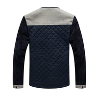Retro windbreaker with stand-up collar for men - Orlando-Blue Grey-S-State of Style