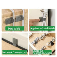 Self-Adhesive Reusable Cable Ties – Cord & Wire Management Straps