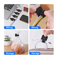Self-Adhesive Reusable Cable Ties – Cord & Wire Management Straps