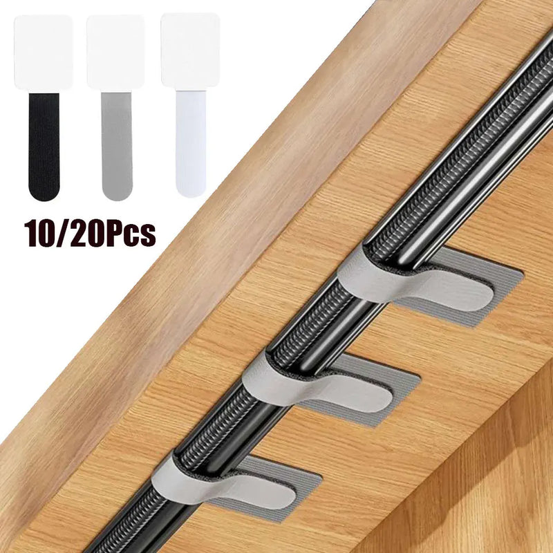 Self-Adhesive Reusable Cable Ties – Cord & Wire Management Straps