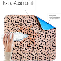 Reusable Plasma for Dogs - EcoPad-Coffee-Bone-Paw-40 x 60 cm-State of Style