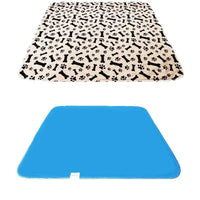 Reusable Plasma for Dogs - EcoPad-Coffee-Bone-Paw-40 x 60 cm-State of Style