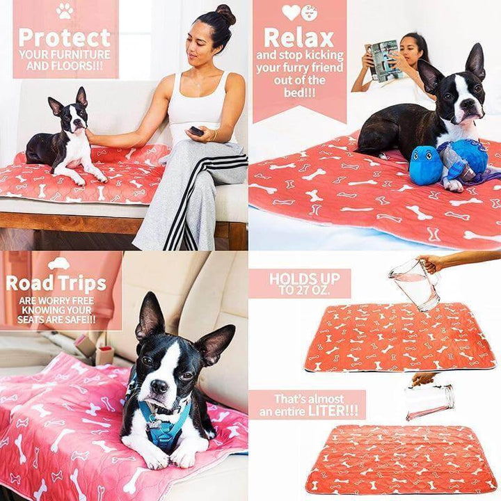 Reusable Plasma for Dogs - EcoPad-Coffee-Bone-Paw-40 x 60 cm-State of Style