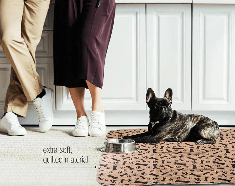 Reusable Plasma for Dogs - EcoPad-Coffee-Bone-Paw-40 x 60 cm-State of Style