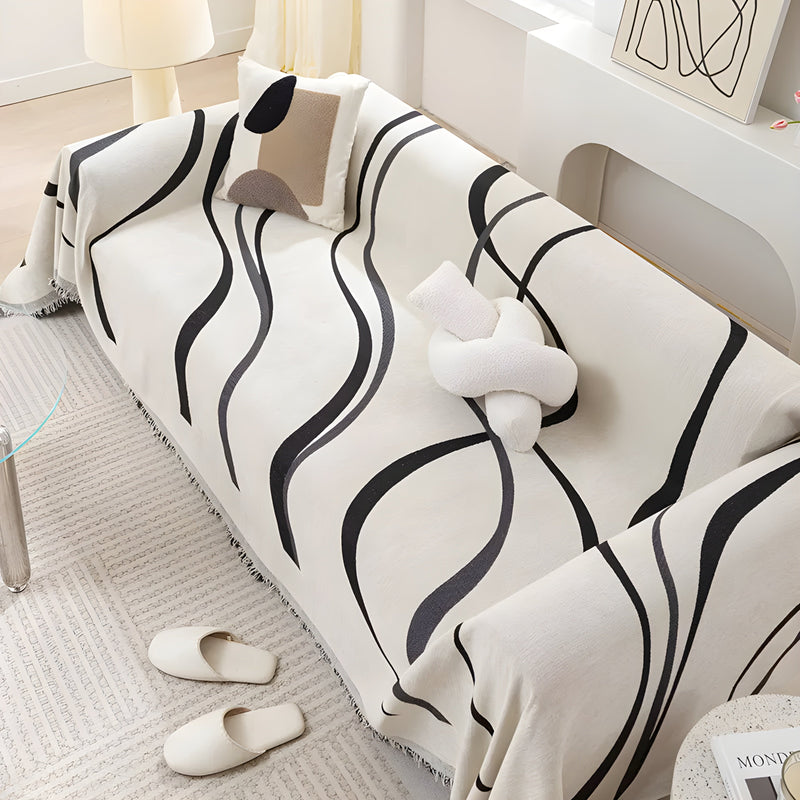 Reversible Bank Cover - LuxeFlip-180 × 130 cm-Grey-State of Style
