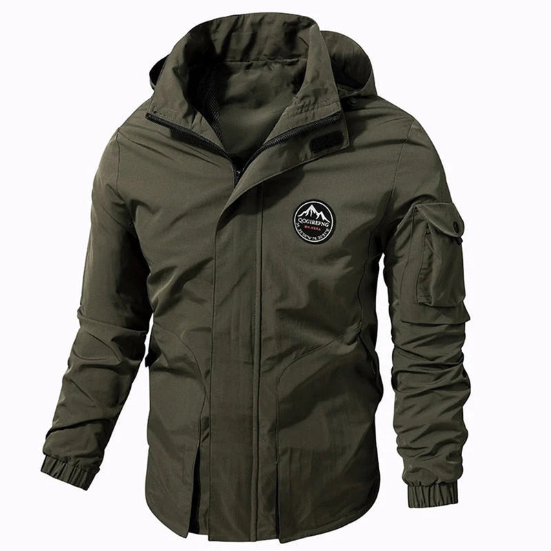 Riley Men's Winter Jacket-Army Green-S-State of Style