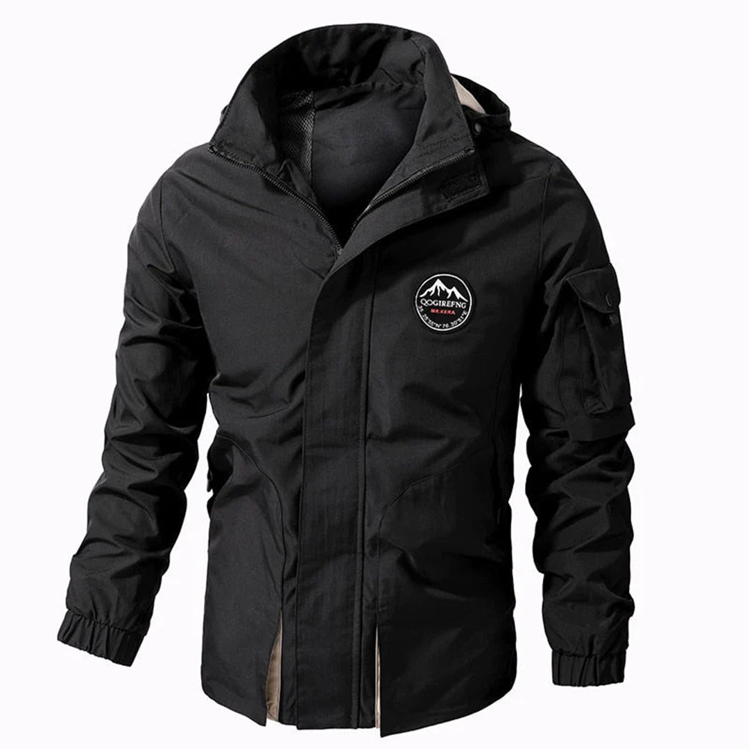 Riley Men's Winter Jacket-Black-S-State of Style