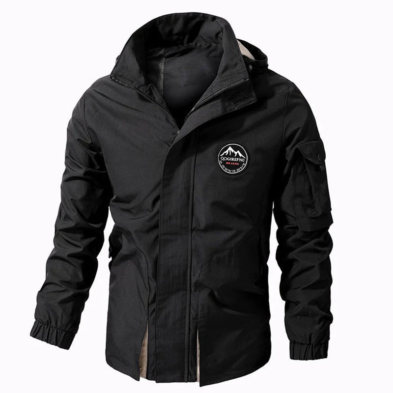 Riley Men's Winter Jacket-Black-S-State of Style