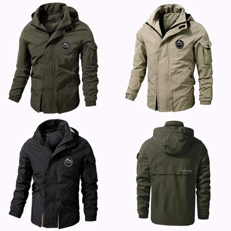 Riley Men's Winter Jacket-Khaki-S-State of Style