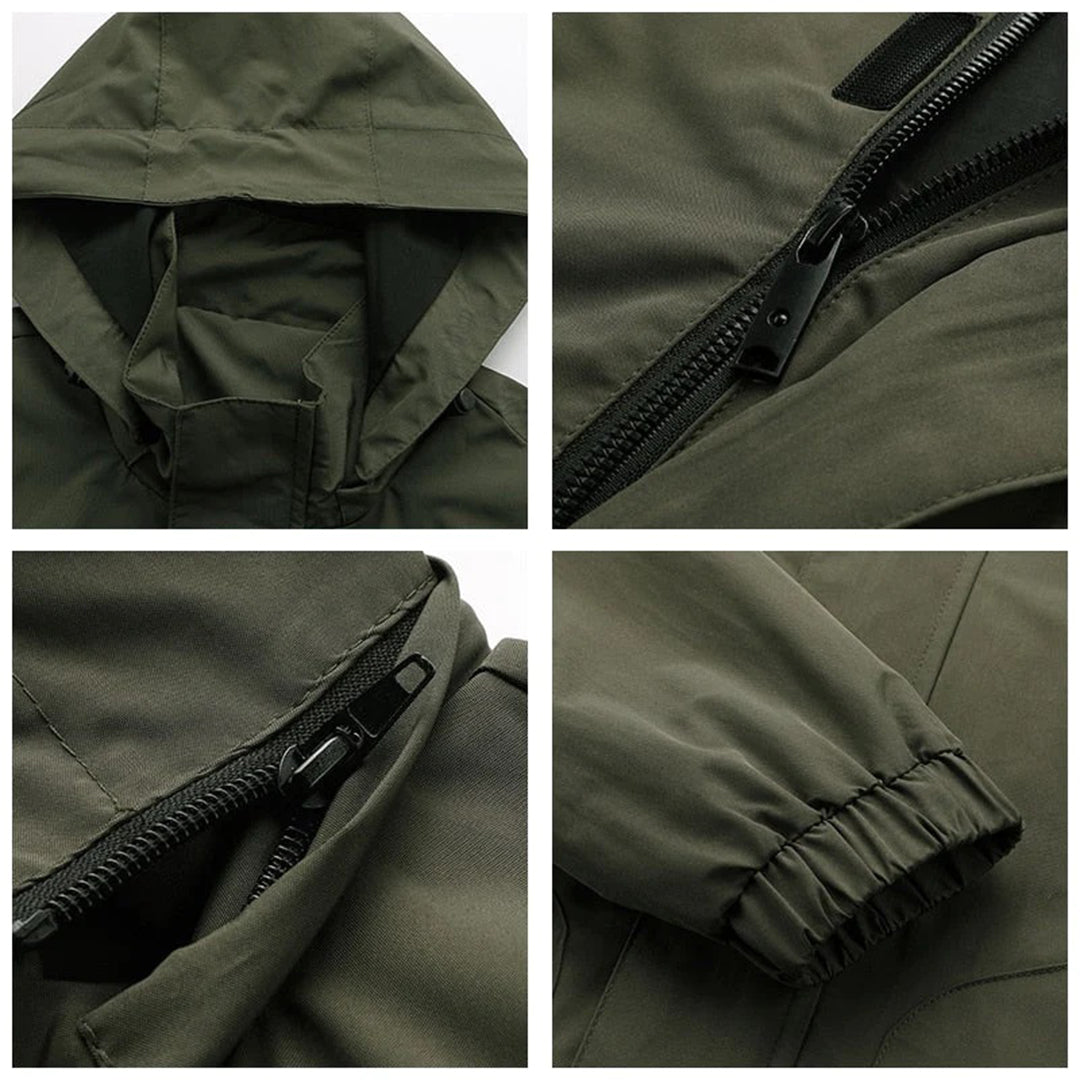 Riley Men's Winter Jacket-Khaki-S-State of Style