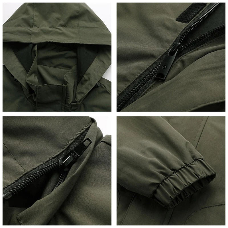 Riley Men's Winter Jacket-Khaki-S-State of Style