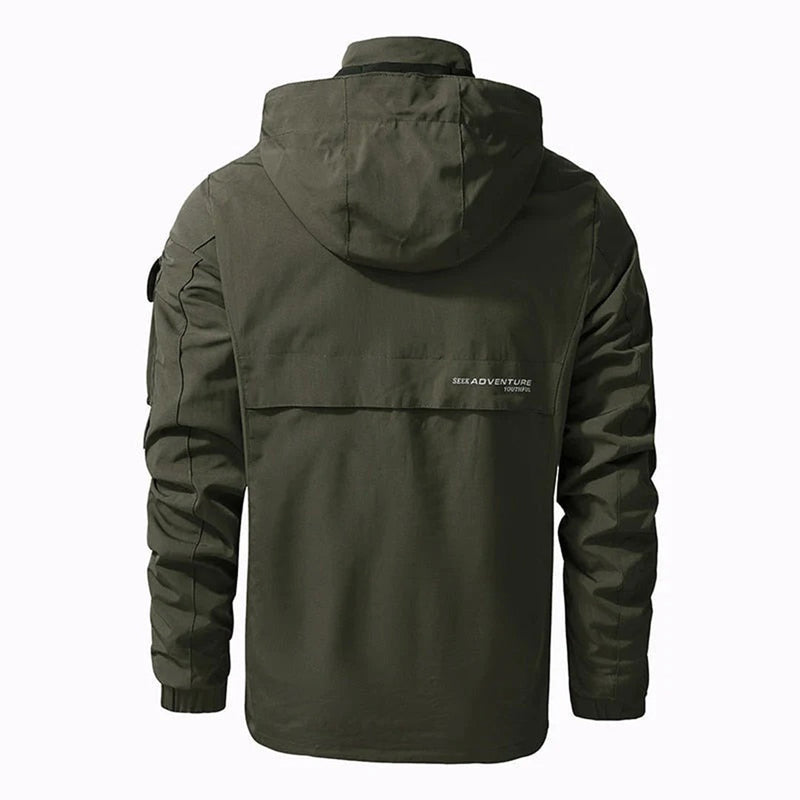 Riley Men's Winter Jacket-Khaki-S-State of Style