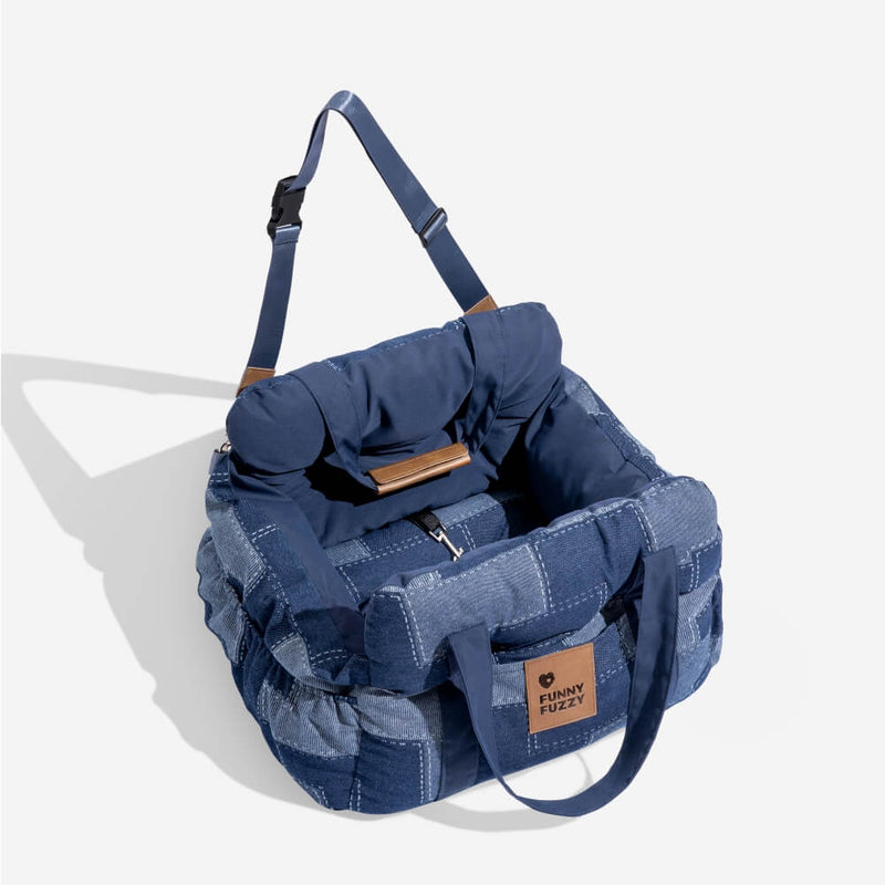 RoadTrip Pet Bolster - Pet Car Seat-Single-Plaid-State of Style