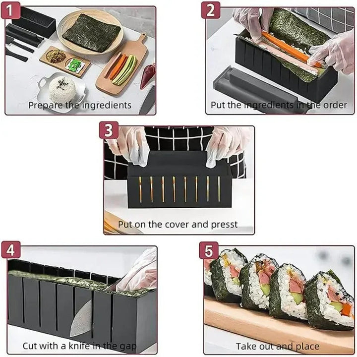 RollEase Sushi Set – Bring the Art of Sushi Making Home!-Heart-State of Style