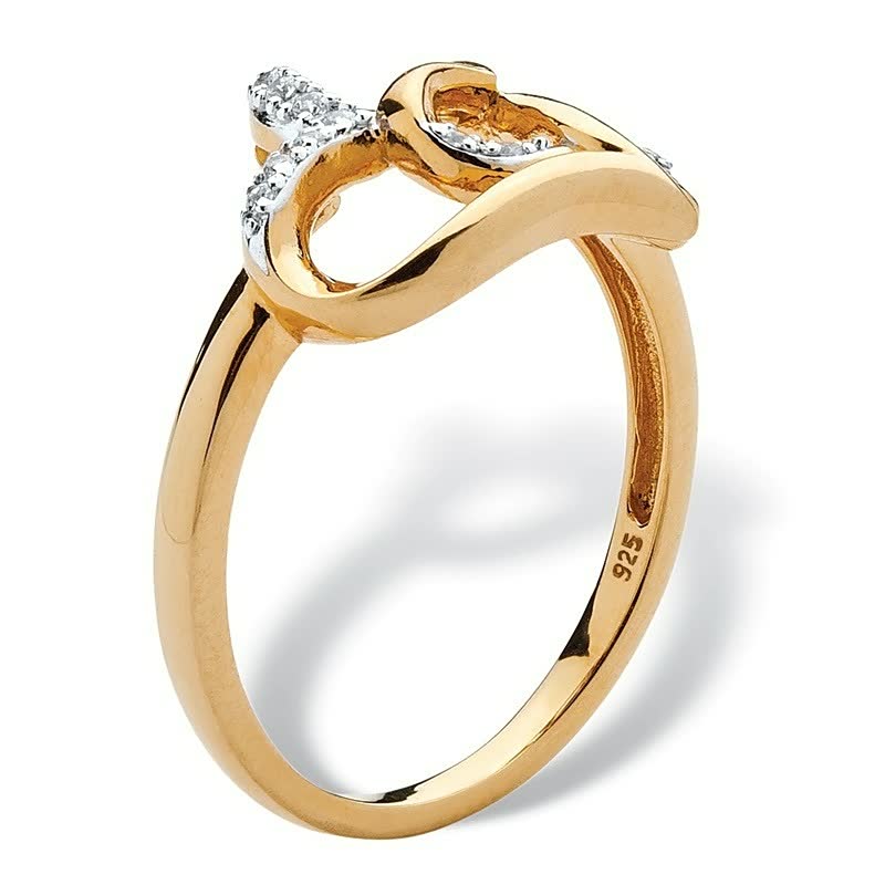Romantic Heart Ring | Elegant Silver Band-Gold-5-State of Style