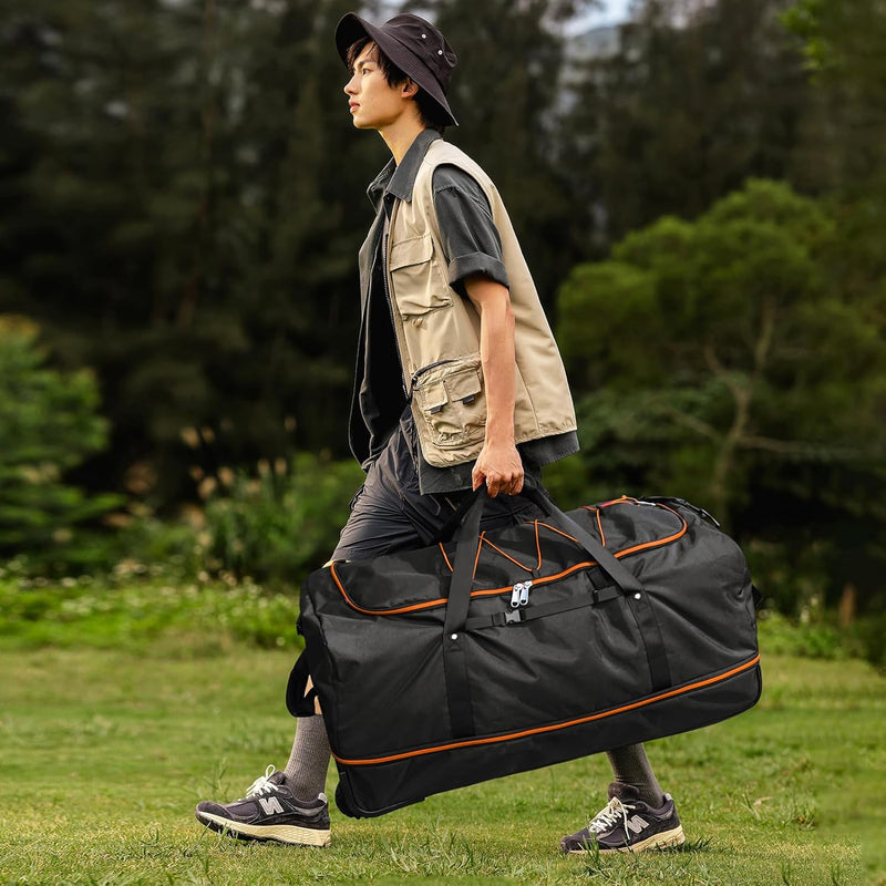 Extra Large Expandable Rolling Duffle Bag 110L–140L – Foldable Travel Luggage