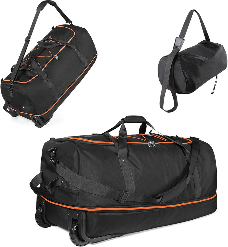 Extra Large Expandable Rolling Duffle Bag 110L–140L – Foldable Travel Luggage