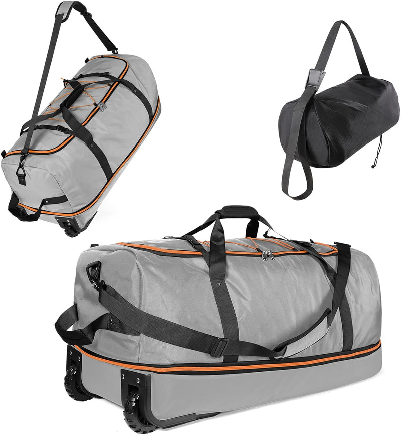 Extra Large Expandable Rolling Duffle Bag 110L–140L – Foldable Travel Luggage