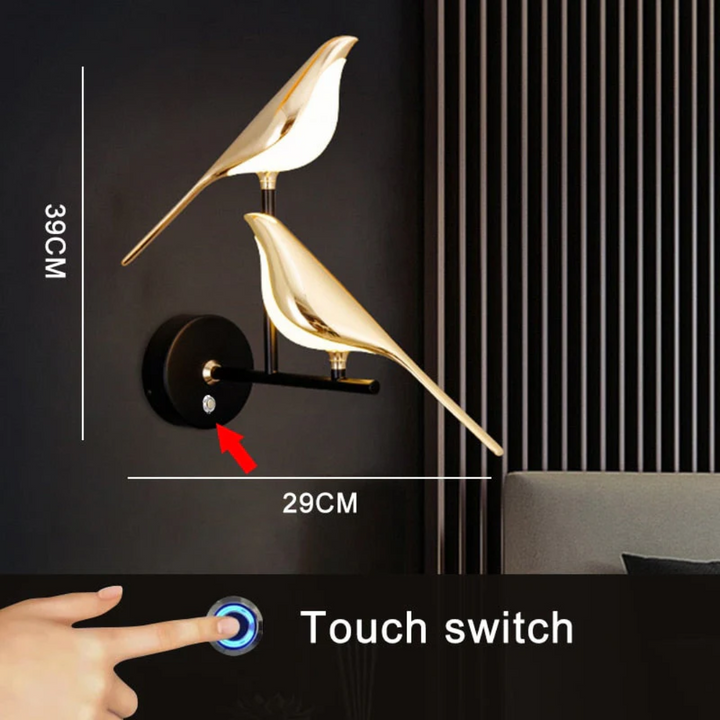 Rotating LED Wall Lamp - LuminaBird-1 Head-White Light-State of Style