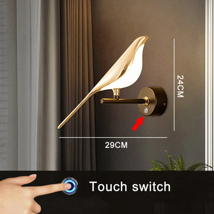 Rotating LED Wall Lamp - LuminaBird-1 Head-White Light-State of Style