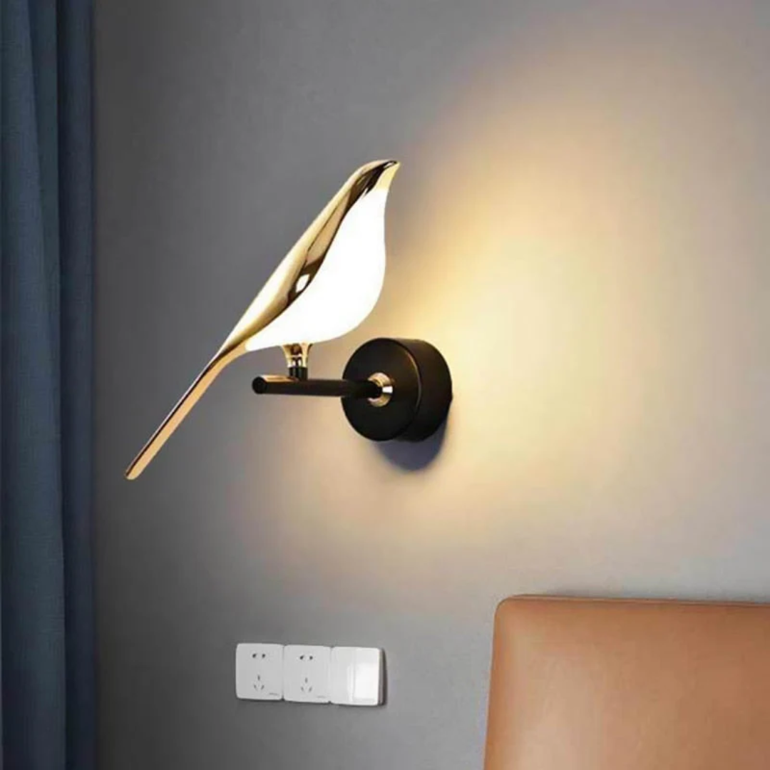 Rotating LED Wall Lamp - LuminaBird-1 Head-White Light-State of Style