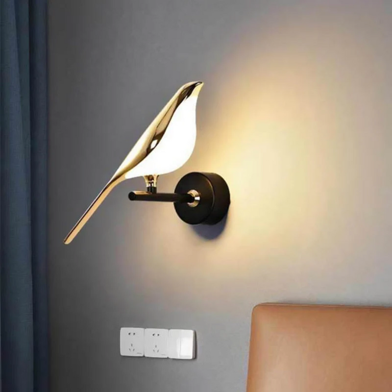 Rotating LED Wall Lamp - LuminaBird-1 Head-White Light-State of Style
