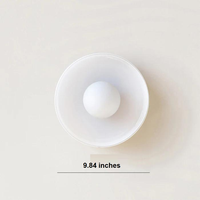 Round Ceiling Lamp with Stylish Functionality - LumiSphere-D25 × H15 cm-Orange-State of Style