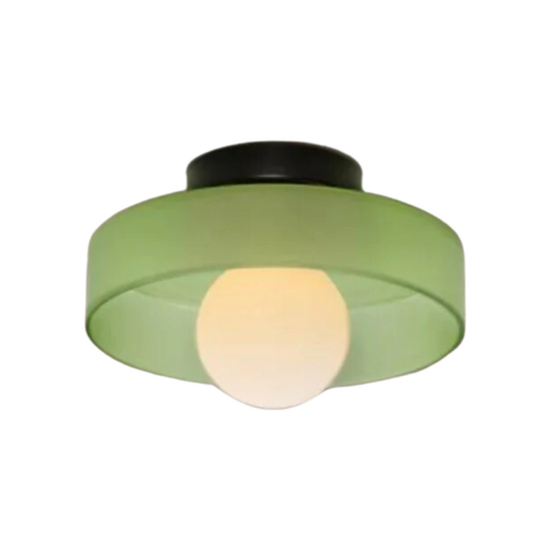 Round Ceiling Light with Stylish Functionality - LumiSphere-Olive Green-D25*H15cm-State of Style