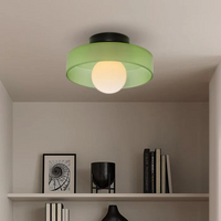 Round Ceiling Light with Stylish Functionality - LumiSphere-Orange-D25*H15cm-State of Style