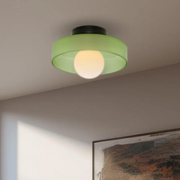 Round Ceiling Light with Stylish Functionality - LumiSphere-Orange-D25*H15cm-State of Style